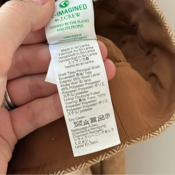 J. Crew Tan Wool Blend Skirt NWOT - Picture 6 of 6